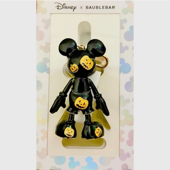 Disney x baublebar Collector Mickey's Halloween jack o lantern Pumpkin Bag charm - Picture 4 of 5